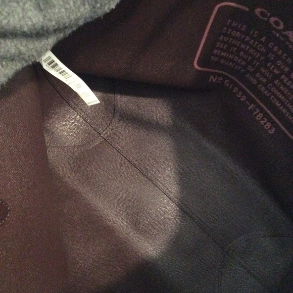 New COACH Reversible Tote BAG Floral Mahogany - Picture 7 of 11